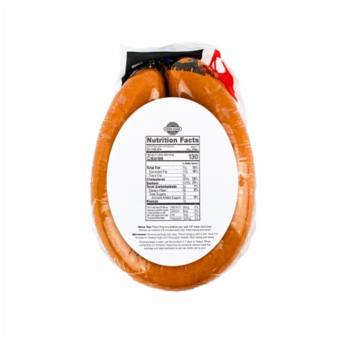 Cher-Make Garlic Ring Bologna Perspective: back