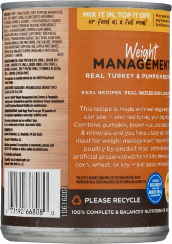 Rachael Ray Nutrish® Turkey & Pumpkin Patte Wet Dog Food Perspective: back