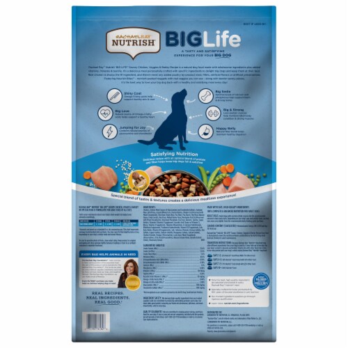 Rachael Ray™ Nutrish® Big Life Savory Chicken Veggie & Barley Dry Adult Dog Food Perspective: back