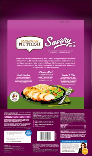 Rachel Ray™ Nutrish® Savory Bites Yummy Chicken & Veggie Recipe Dry Food for Cats Perspective: back