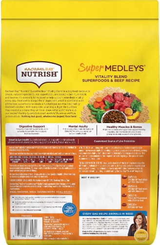 Rachael Ray™ Nutrish® Super Medleys Beef Dry Dog Food Perspective: back
