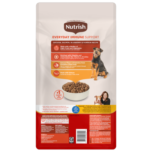 Nutrish™ Immune Support Chicken Salmon Dry Dog Food Perspective: back