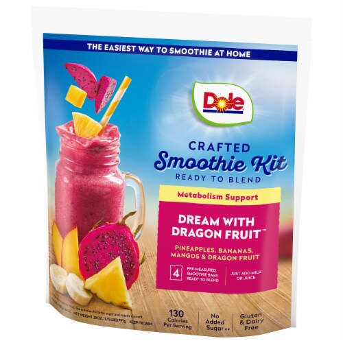 Dole Crafted Dream with Dragon Fruit Smoothie Kit Bag 4 ea Perspective: back
