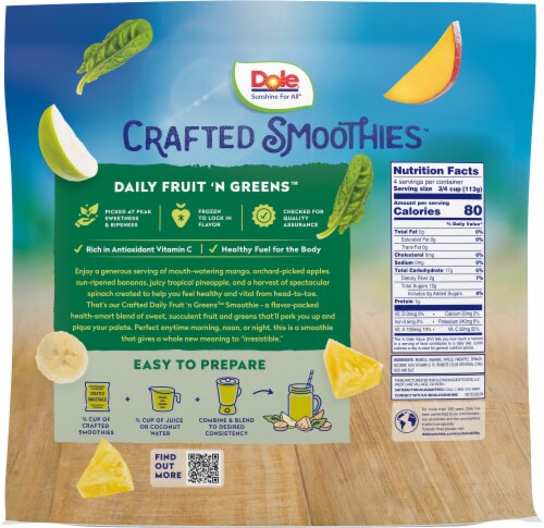 Dole® Fruit & Veggie Fruit ‘n Greens Frozen Fruit Blend