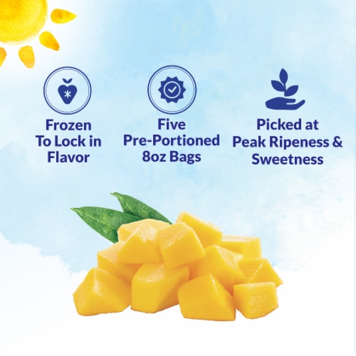 DOLE® Frozen Mango Chunks Perspective: back