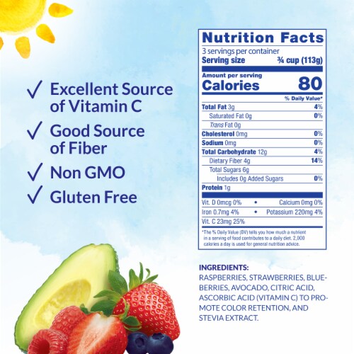 DOLE® KETO Berry Blend Frozen Smoothie Perspective: back