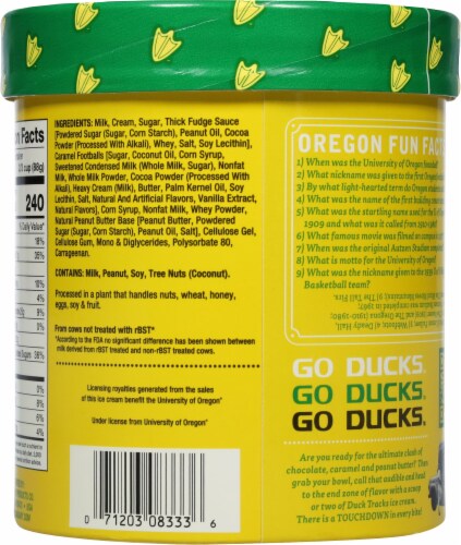 Umpqua Duck Tracks Ice Cream Perspective: back
