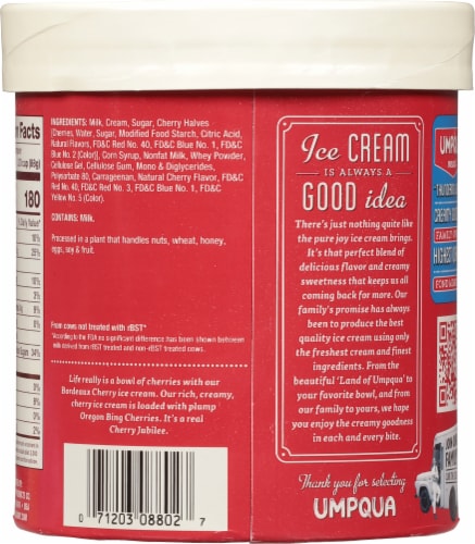 Umpqua Bordeaux Cherry Ice Cream Tub Perspective: back