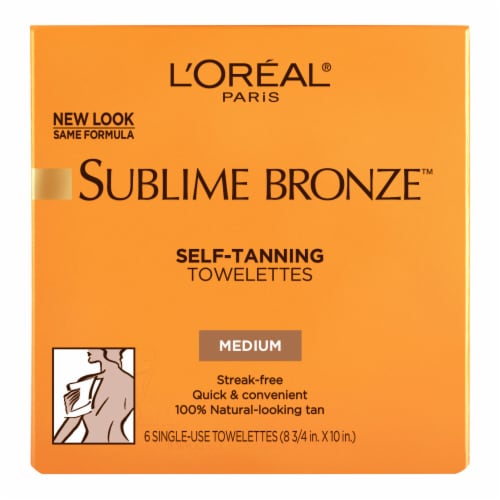 L'Oreal Paris Sublime Bronze Self-Tanning Towelettes Perspective: back