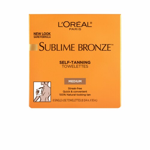 L'Oreal Paris Sublime Bronze Self-Tanning Towelettes with Vitamin E Perspective: back
