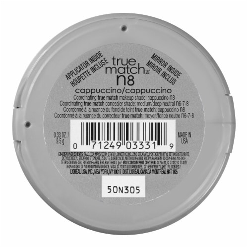 L'Oreal Paris True Match Super Blendable Oil-Free N8 Cappucino Pressed Powder Perspective: back