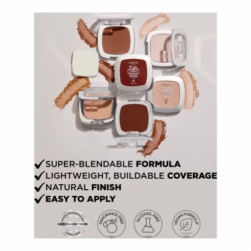L'Oreal Paris True Match Pressed Powder Super Blendable Oil-Free C7 Perspective: back