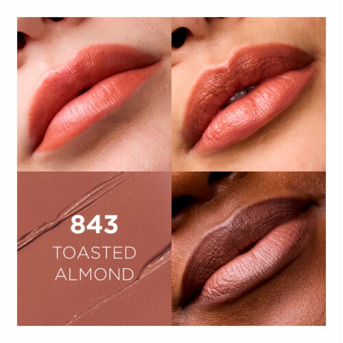 L'Oreal Paris Colour Riche Original Satin Lipstick 843 Toasted Almond Perspective: back
