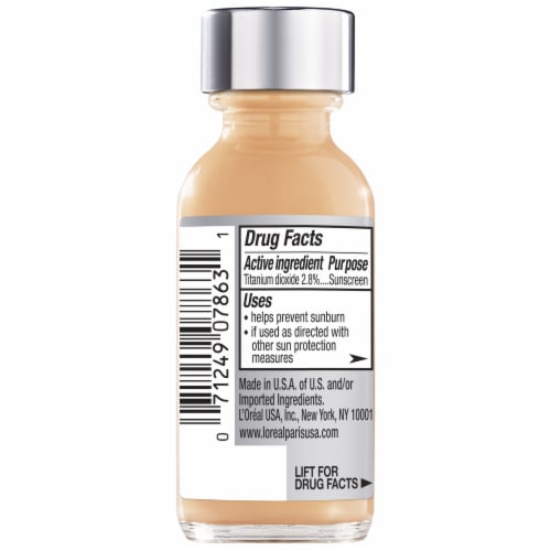 L'Oreal® Paris True Match W4 Warm Natural Beige Super-Blendable® Liquid Foundation SPF 17 Perspective: back