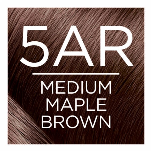 L'Oreal Paris Excellence Creme 5AR Medium Maple Brown Permanent Triple Care Hair Color Perspective: back