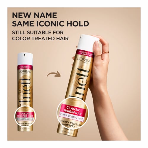 L'Oreal Paris Elnett Satin Color Treated Hair Hairspray Perspective: back