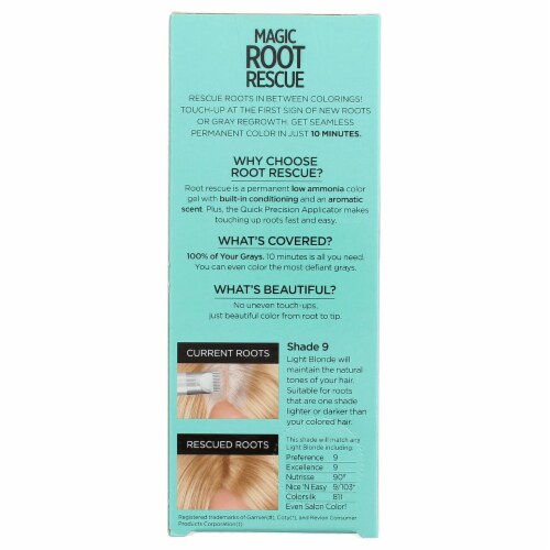 L'Oreal Paris Magic 9 Light Blonde Root Rescue 10 Minute Root Hair Coloring Kit Perspective: back