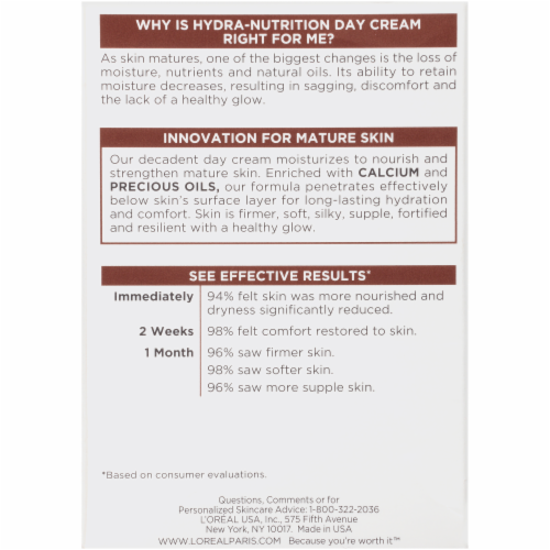 L'Oreal Paris Age Perfect Hydra-Nutrition Anti-Sagging Moisturizer Day/Night Cream Perspective: back