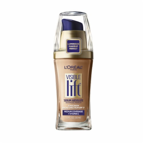 L'Oreal Paris Visible Lift Sun Beige Serum Absolute Foundation Perspective: back