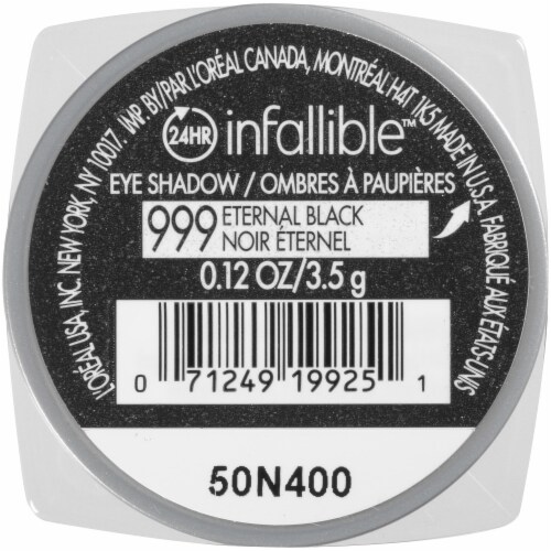 L'Oreal Paris Infallible Eternal Black Eye Shadow Perspective: back