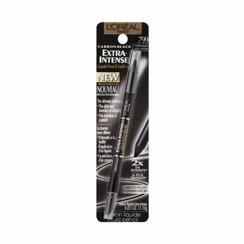 L'Oreal Paris Extra Intense Liquid Eyeliner Pencil, Carbon Black 799, Washable, 0.03 oz Perspective: back