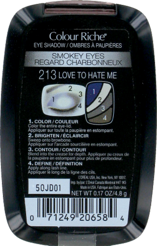 L'Oreal Paris Colour Riche Love to Hate Me Eye Shadow Quad Perspective: back