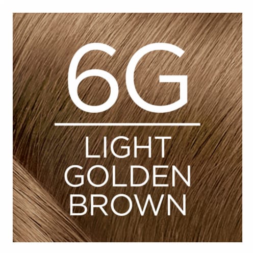 L'Oreal Paris Excellence Creme 6G Light Golden Brown Permanent Triple Care Hair Color Perspective: back