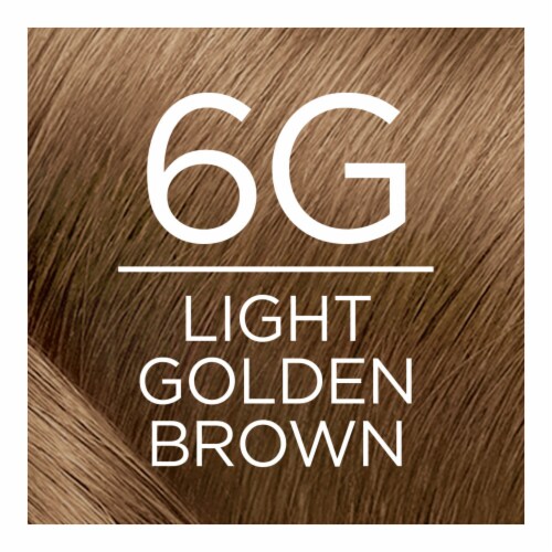 L'Oreal Paris Excellence Permanent Hair Color with Triple Care Protection 6G Light Golden Brown Perspective: back