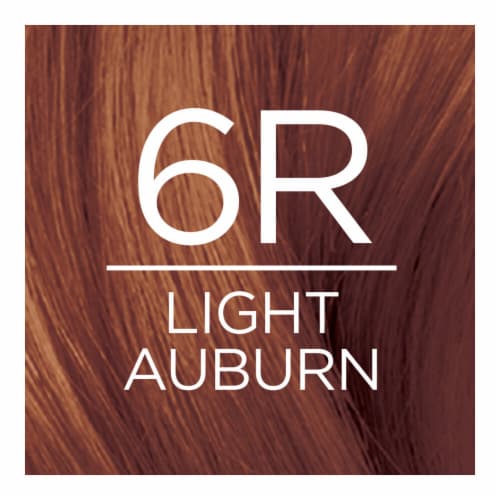 L'Oreal Paris Excellence Creme 6R Light Auburn Permanent Triple Care Hair Color Perspective: back