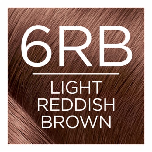 L'Oreal Paris Excellence Permanent Hair Color with Triple Care Protection 6RB Light Reddish Brown Perspective: back