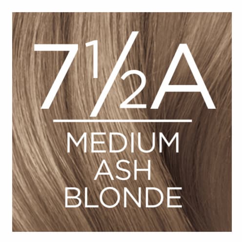 L'Oreal Paris Excellence Permanent Hair Color with Triple Care Protection 7.5A Medium Ash Blonde Perspective: back