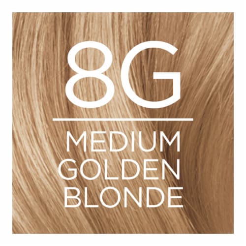 L'Oreal Paris Excellence Creme 8G Medium Golden Blonde Permanent Triple Care Hair Color Perspective: back