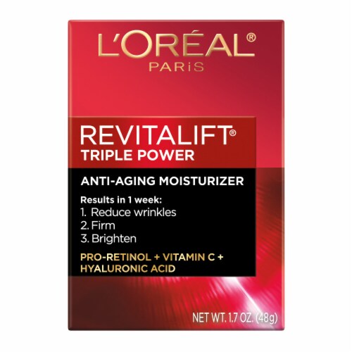 L'Oreal Paris Revitalift Triple Power Face Moisturizer Anti Aging Perspective: back