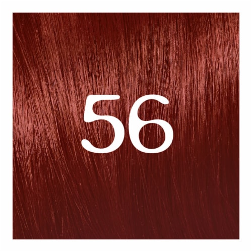 L'Oreal Paris Feria 56 Brilliant Bordeaux Auburn Brown Multi-Faceted Shimmering Permanent Hair Color Perspective: back