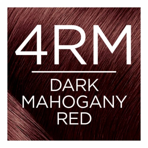 L'Oreal Paris Excellence Creme 4RM Dark Mahogany Red Permanent Triple Care Hair Color Perspective: back
