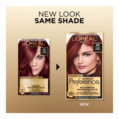L'Oreal Paris Superior Preference 4R Dark Auburn Permanent Hair Color Perspective: back