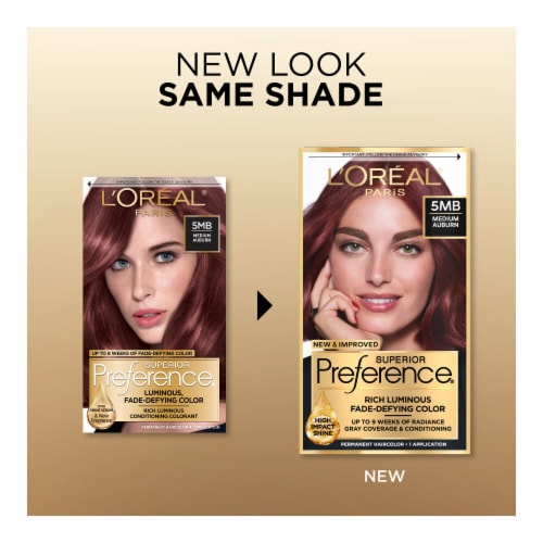L'Oreal Paris Superior Preference 5MB Medium Auburn Permanent Hair Color Perspective: back