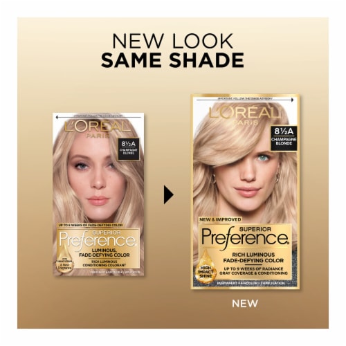 L'Oreal Paris Superior Preference 8.5A Champagne Blonde Permanent Hair Color Perspective: back