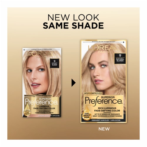 L'Oreal Paris Superior Preference 9 Natural Blonde Permanent Hair Color Perspective: back