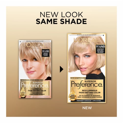 L'Oreal Paris Superior Preference 9.5NB Lightest Natural Blonde Permanent Hair Color Perspective: back