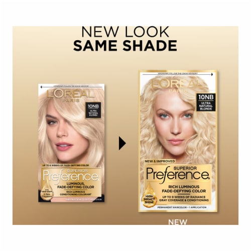 L'Oreal Paris Superior Preference 10NB Ultra Natural Blonde Permanent Hair Color Perspective: back