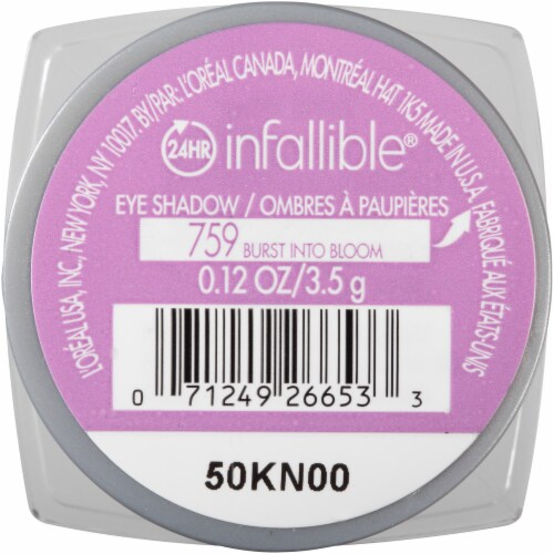L'Oreal Paris Infallible 24 HR Burst Into Bloom Eye Shadow Perspective: back