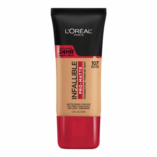 L'Oreal Paris Infallible Pro-Matte Foundation 107 Fresh Beige Perspective: back
