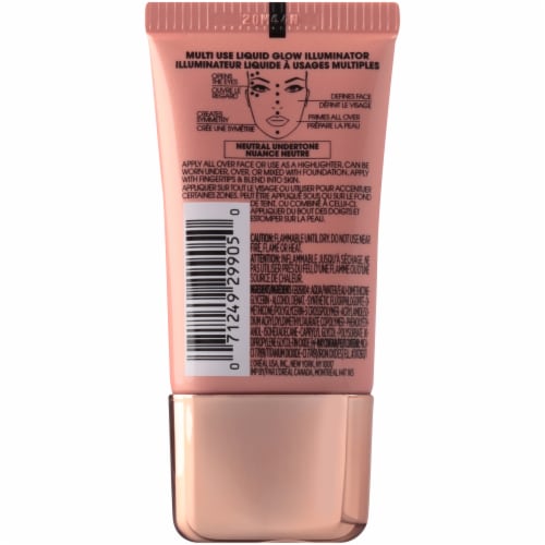 L'Oreal Paris True Match Lumi Rose Liquid Glow Illuminator Perspective: back