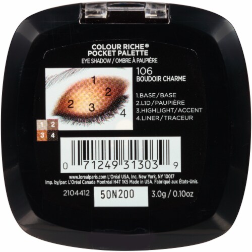L'Oreal Paris Riche Eyeshadow Palette - 106 Boudoir Charme Perspective: back
