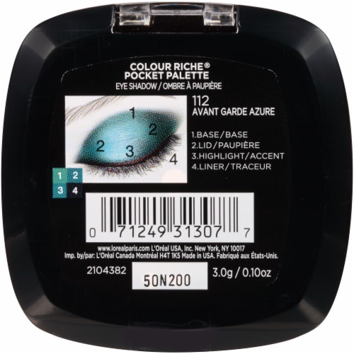 L'Oreal Paris Riche Eyeshadow Palette - 112 Avant Garde Azure Perspective: back