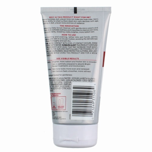 L'Oreal Paris Revitalift® Bright Reveal Scrub Glycolic Cleanser Perspective: back