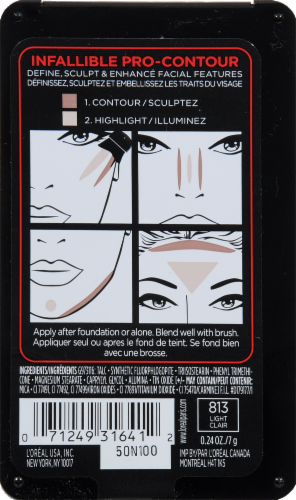 L'Oreal Paris Infallible Pro-Contour Light Palette Perspective: back