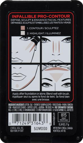 L'Oreal Paris Infallible Pro-Contour Deep Palette Perspective: back