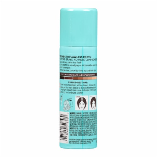 L'Oreal Paris Magic Root Cover Up Dark Brown Temporary Concealer Spray Perspective: back